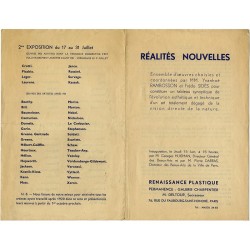 exposition "Réalités nouvelles", galerie Charpentier, juin-juillet 1939