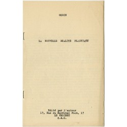 petit fascicule de 5 pages tapuscrites à la machine présentant la nouvelle réalité plastique selon Jean Gorin, 1939