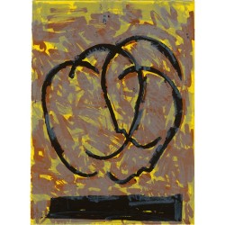 "Sans titre 5" lithographie de Rafael Canogar, de la série "El Trancadizo", Antojos. Isabel Pérez, Madrid, 1989