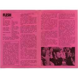"Flesh" réalisé par Paul Morrissey, est le 1er volet de la trilogie produite par Warhol : Flesh (1968) Trash (1970) Heat (1972).
