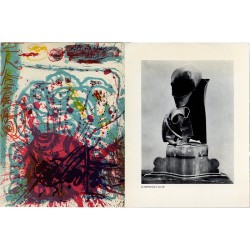 lithographie originale à 4 mains de Pierre Alechinsky et Wallace Ting, Galerie de France, 1963