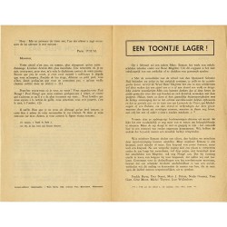 tract "Un ton plus bas !" en 1962 contre Marc Eemans, ancien collaborateur devenu détracteur du mouvement surréaliste