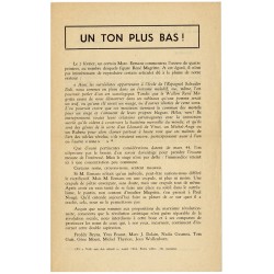 tact de Tom Gutt, Un ton plus bas ! (Een Toontje Lager ) 1962