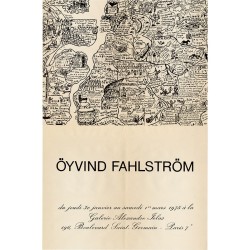 affiche de l'exposition de Öyvind Fahlström à la galerie Alexandre Iolas, du 30 janvier au 1er mars 1975, à Paris