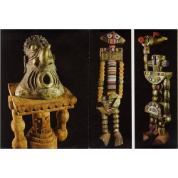 sculptures en bronze d'Hervé Di Rosa réalisées au Cameroun avec les artisans de Bamoun, en Afrique