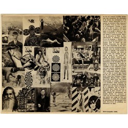 texte de Jean-Jacques Lebel sur le collectif MANDALA : Pierre Bernard, Bailly, Boistel, Lebel, Le Nadan, Nexon, Rutten