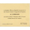 invitation au vernissage de l'exposition de Le Corbusier au Musée national d'Art moderne, le mardi 17 novembre 1953