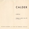 invitation au vernissage de l'exposition d'Alexander Calder "Stabiles" à la galerie Maeght, à Paris, le vendredi 6 mars 1959
