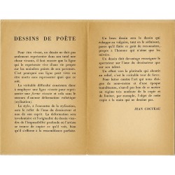 texte "Dessins de poète" de Jean Cocteau, mai 1941
