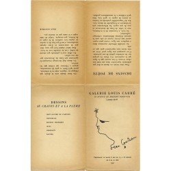 exposition de Jean Cocteau en mai 1941 à la galerie Louis Carré dans le 7e arrondissement à Paris