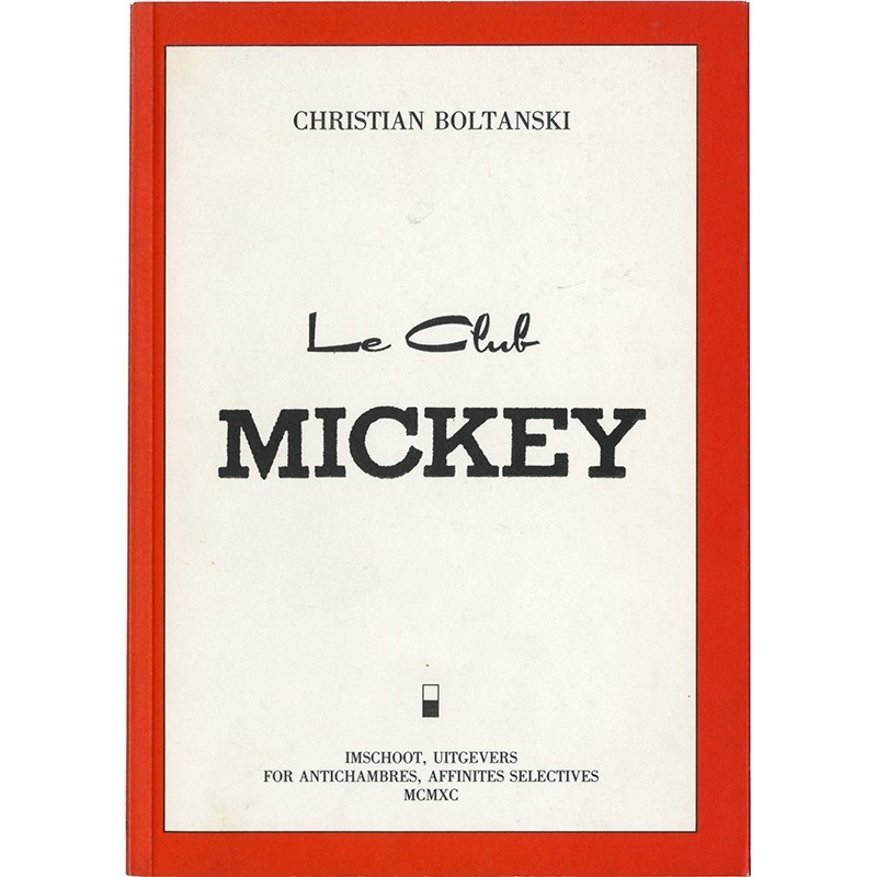 livre d'artiste de Christian Boltanski, Le club Mickey, 1990
