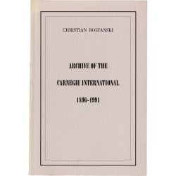 le livre d'artiste de Christian Boltanski, Archive of the Carnegie International 1896-1991