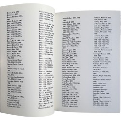 Boltanski, liste des 5 632 artistes ayant été exposés par le Carnegie Museum of Art., entre 1896 et 1991