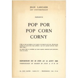 Salvador Dalí, Pop por pop corn corny, galerie Jean Larcade, 1965