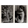 2 photos de nus d'Edouard Boubat, qu'il a identifiés de ses initiales au stylo bille bleu, 1952