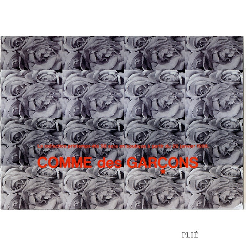 Comme des garçons :  collection printemps-été 1998, illustrée par un montage d'une photographie de Tina Modotti