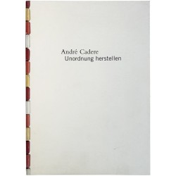 catalogue d'André Cadere, "Unordnung herstellen", 1996