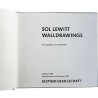 catalogue de l'exposition de Sol LeWitt "Walldrawings" à la Kestner Gesellschaft, à Hanovre, septembre-novembre 1988