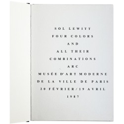 Sol LeWitt, Four colors and all their combinations, Arc, 1987