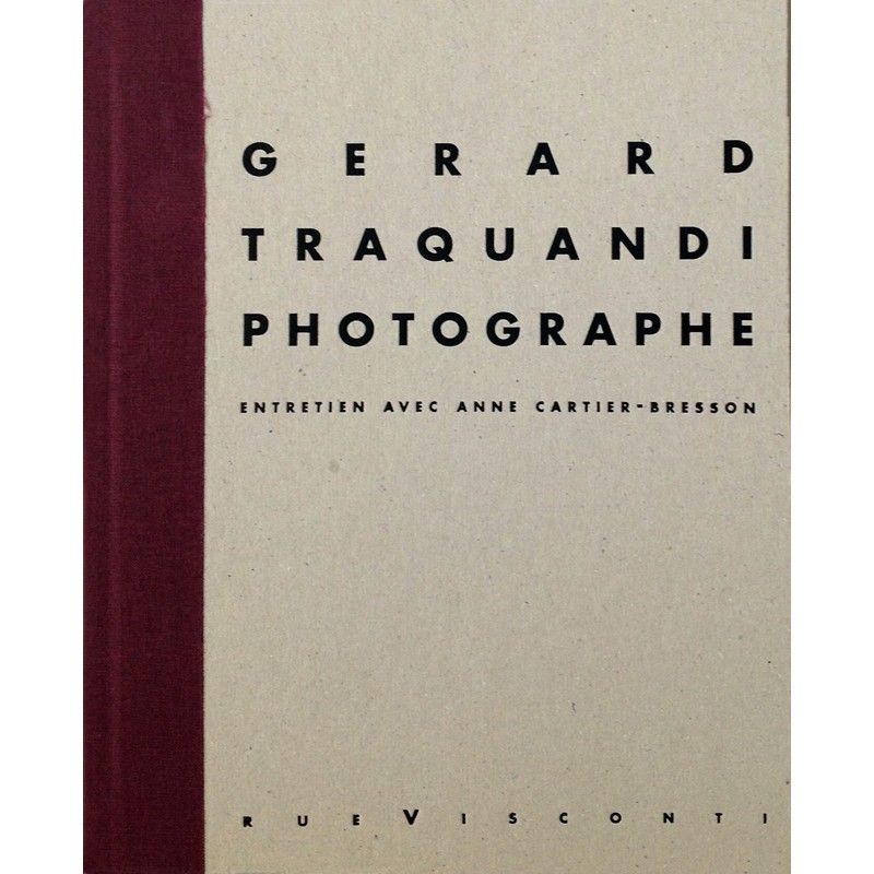 Couverture du livre "Gérard Traquandi. Photographe"
