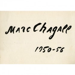 Carton de l'exposition de Marc Chagall, Kunsthalle Bern, 1956