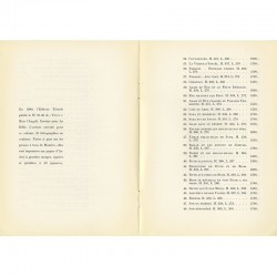 Nomenclature des lithographies sur La bible de Marc Chagall, galerie Gérald Cramer