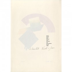 Vœux de l'agence Visuel Design de Jean Widmer, adressés à  Raoul Jean Moulin pour l'année 1996