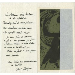 Message de paul Foujino à Raoul Jean Moulin