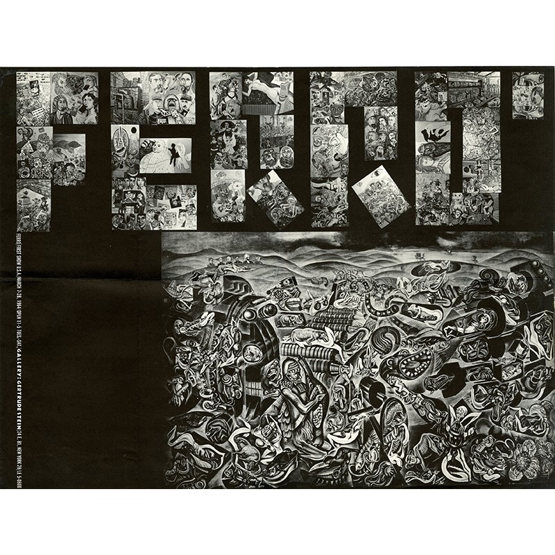 Affiche pour la première exposition de de Ferró aux USA, organisée à la Gertrude Stein Gallery à New York en 1964 Affiche pour la première exposition de de Ferró aux USA, organisée à la Gertrude Stein Gallery à New York en 1964