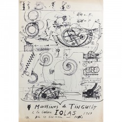 Affiche "Machines" de Jean Tinguely, Galerie Iolas, 1967