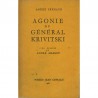 Couverture du livre d'André Frénaud "Agonie du Général Krivitski", illustré par André Masson