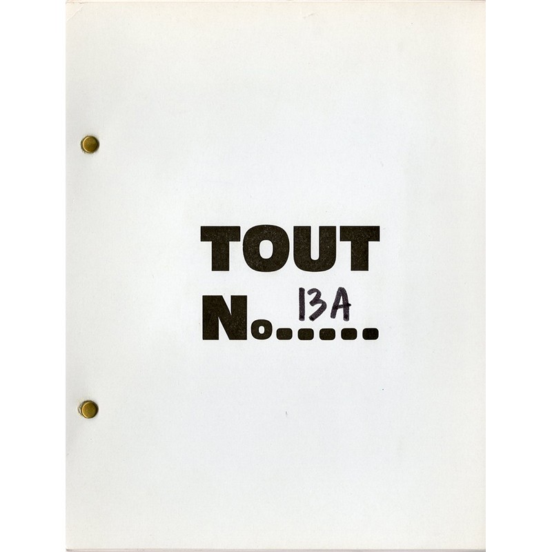N°13A de la revue auto-éditée par Ben à Nice, ca. 1968 N°13A de la revue auto-éditée par Ben à Nice, ca. 1968