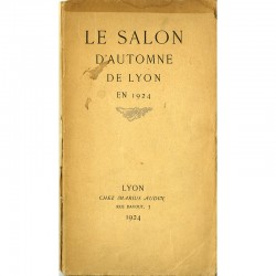 plaquette du  Salon d'Automne de Lyon, éditée « chez Marius Audin »