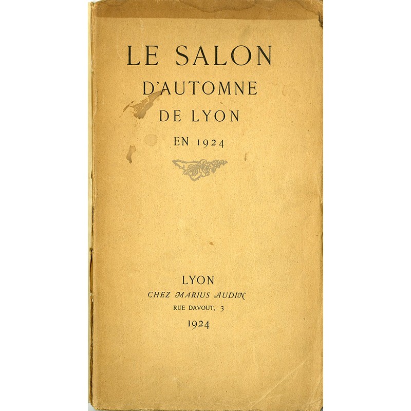 plaquette du  Salon d'Automne de Lyon, éditée « chez Marius Audin »