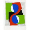 lithographie signée et numérotée de Sonia Delaunay pour le livre de Jan Brzekowski "Lettres en souffrance"