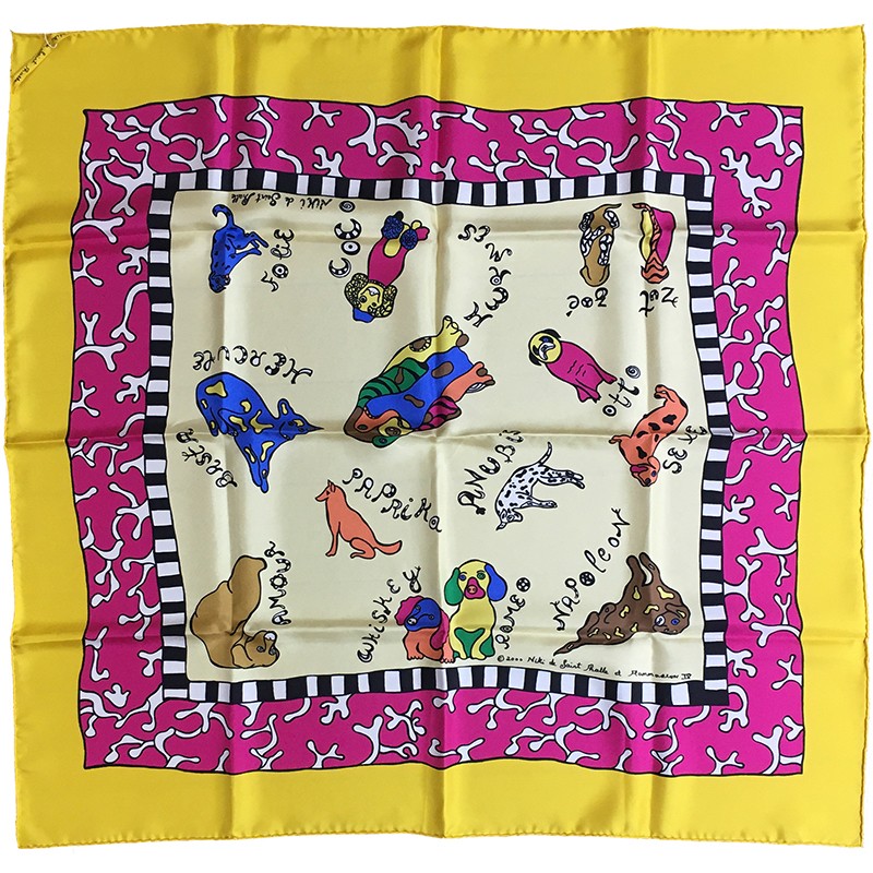 foulard de Niki de Saint Phalle d'après un dessin réalisé spécialement par l'artiste pour Flammarion 4