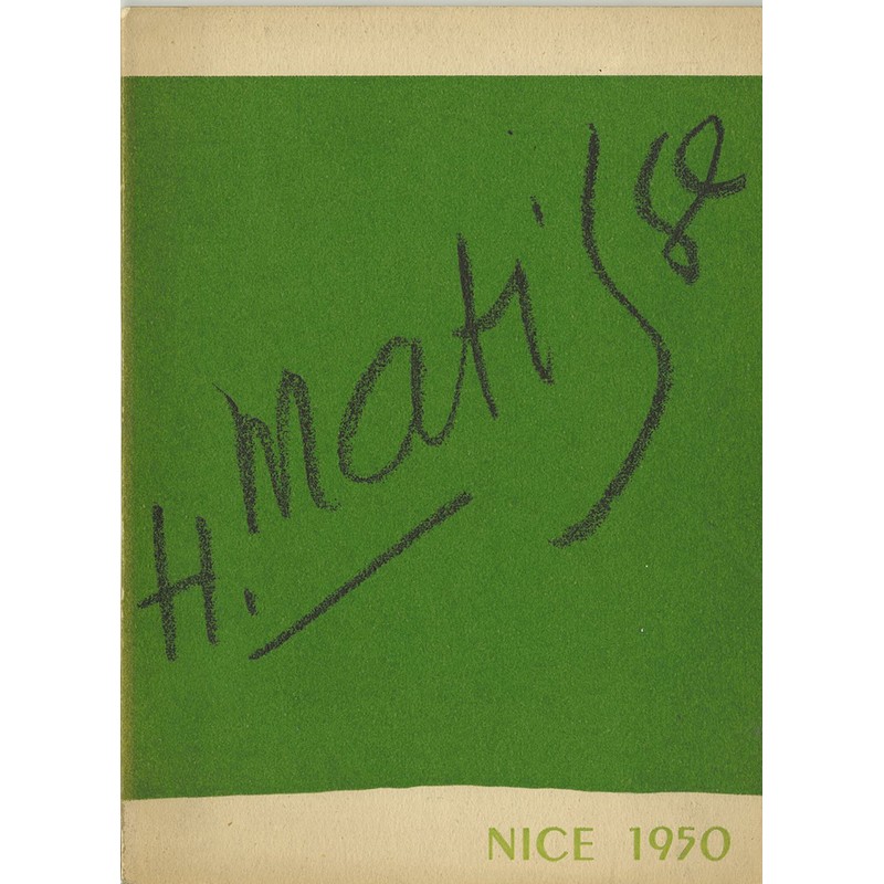 catalogue de l'exposition Henri Matisse, à la Galerie des Ponchettes, Nice, 1950