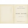 catalogue et organisation de l'exposition  "Henri Mtisse, Nice 1950" par l'UMAM (Union Méditerranéenne pour l'Art Moderne)