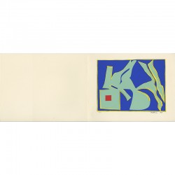 d'après une gouache de Richard Mortensen pour la carte de vœux de la galerie Denise René