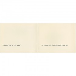 carte de vœux de la galerie Denise René pour l'année 1997