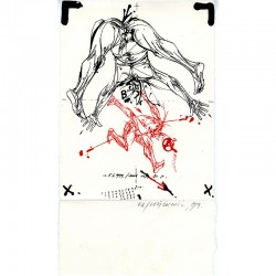 lithographie originale sur Arches de Vladimir Velickovic, 1979