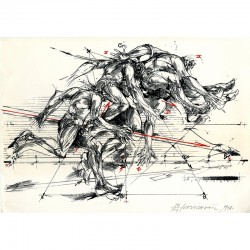 sérigraphie originale sur Arches de Vladimir Velickovic,  1978