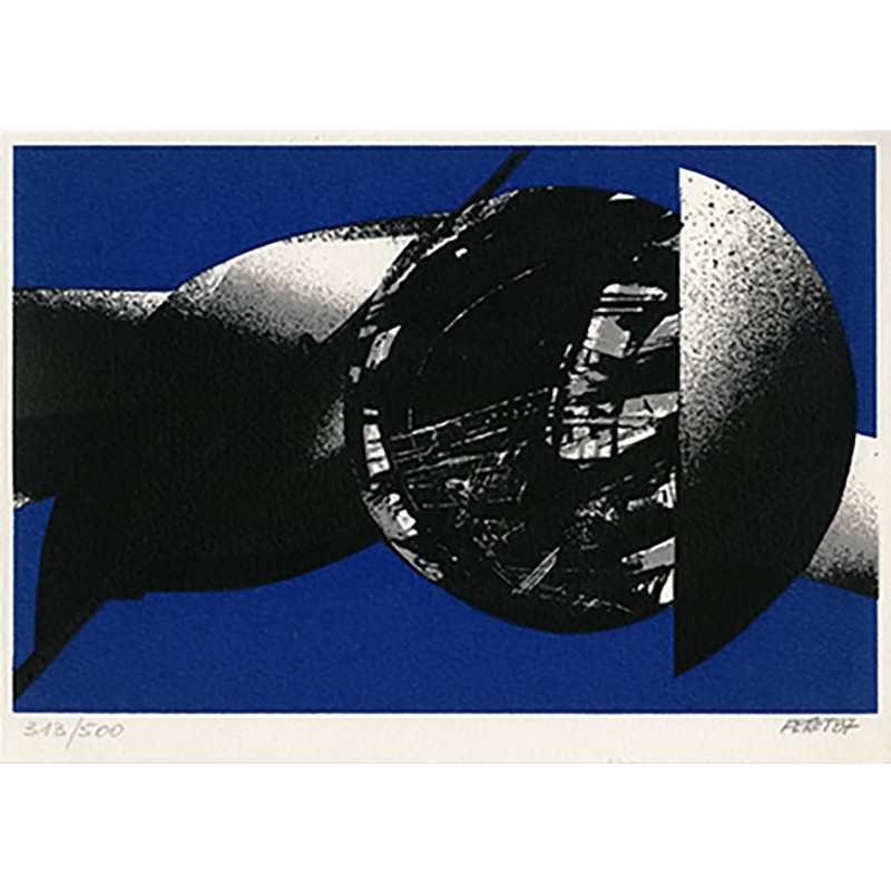 "Espace-Désir" sérigraphie de François Féret, 1987