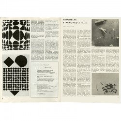 articles sur Vasarely et Tinguely dans la revue Louisiana Revy n°1, 1961