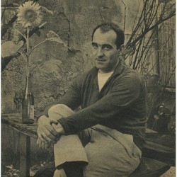 Jean Tinguely photographié par Robert Doisneau, 1959