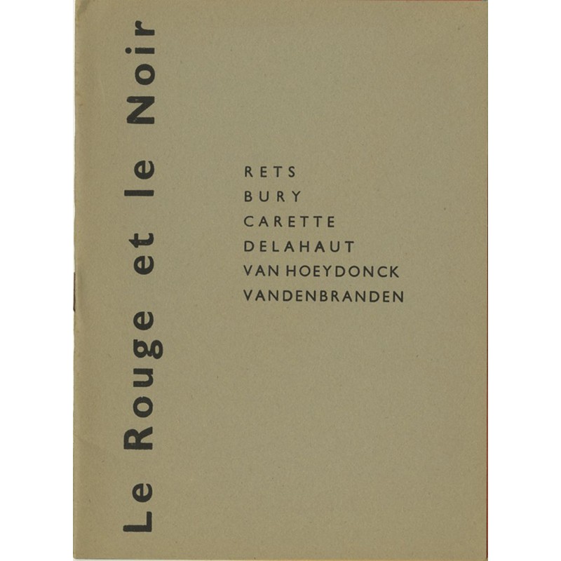 Catalogue pour l'exposition de Pol Bury, Paul Van Hœydonck, Jo Delahaut, Fernand Carette, Guy Vandenbranden, Jean Rets, 1957