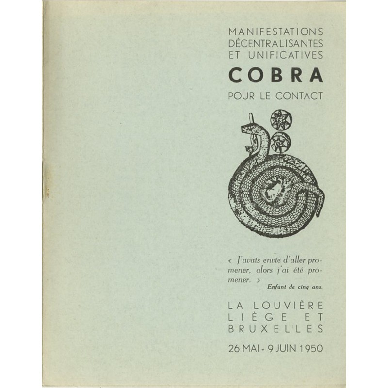 Christian Dotremont, Manifestations Cobra, 1950