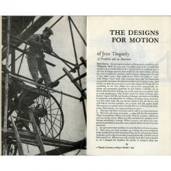 "The Design for Motion" interview par Laura Mathews  de Jean Tinguely, The Paris, Review, 1965