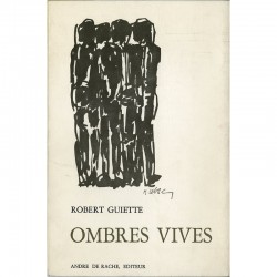 couverture de Raoul Ubac pour le livre de Robert Guiette "Ombres vives", 1969