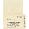 carton d'invitation pour l'exposition d'Yves Faucheur à la galerie Entremonde, Paris, en 1974